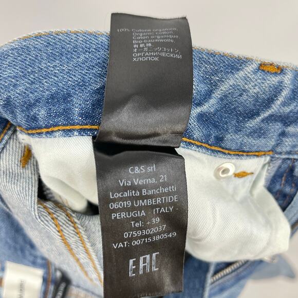 Haikure | Hurley Wide Leg Baggy Jeans in Chill Blue Waistband Detail Cuff 24 - Picture 16 of 16